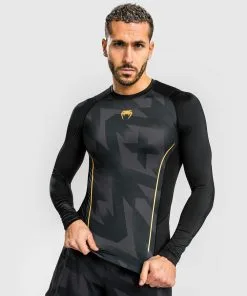 Venum Razor LS Rashguard, Black/Gold