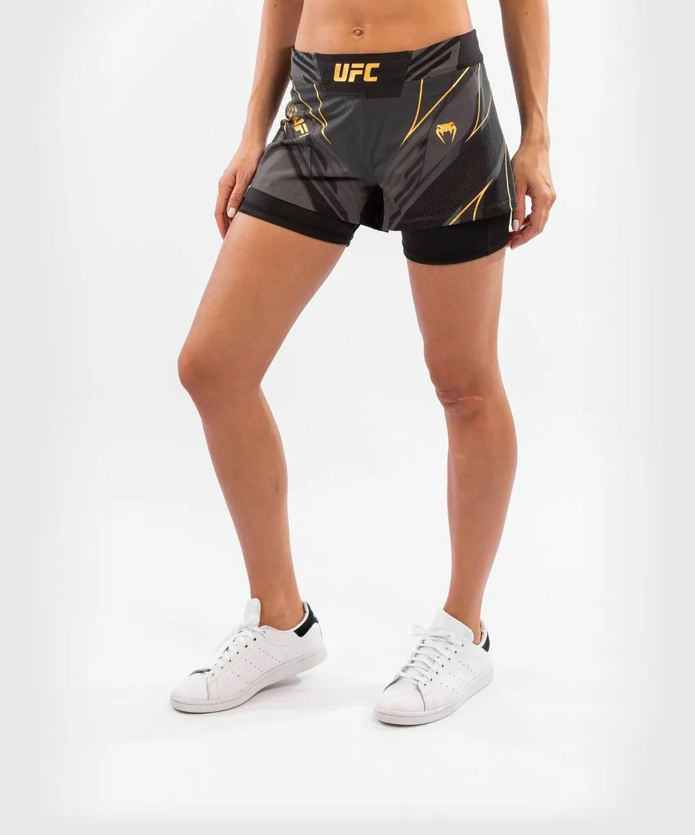 UFC Venum Authentic Fight Night Women's Shorts - Short Fit - Champion 4 UFC Venum Authentic Fight Night Women's Shorts - Short Fit - Champion - Image 2