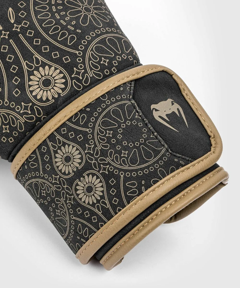Venum Santa Muerte Dark Side Boxing Gloves (23) - Black/Brown 7 Venum Santa Muerte Dark Side Boxing Gloves (23) - Black/Brown - Image 5