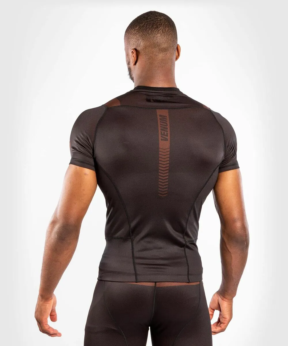 Venum NoGi 3.0 Rashguard Short Sleeves - Black-Brown 5 Venum NoGi 3.0 Rashguard Short Sleeves - Black-Brown - Image 3
