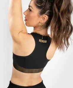 Venum Lightning Sport Bra - Black/Gold -Training gear shop 8e6e6b96e92b44684dcc87598d21af98e9634e4e BRA LIGHTING BLACK GOLD 04