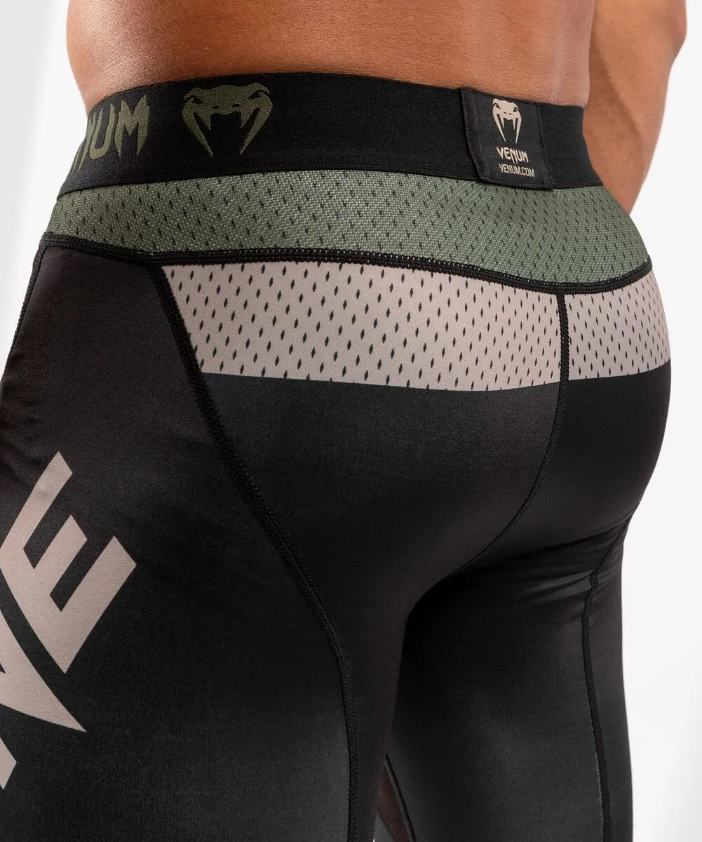 Venum One FC Impact Compression Tights - Black-Khaki 8 Venum One FC Impact Compression Tights - Black-Khaki - Image 6
