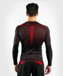 Venum NoGi 3.0 Rashguard Long Sleeves - Black-Red -Training gear shop 91f5a44eb42180903382e8acd271238e35585677 RASH LS NOGI3.0 RED 05