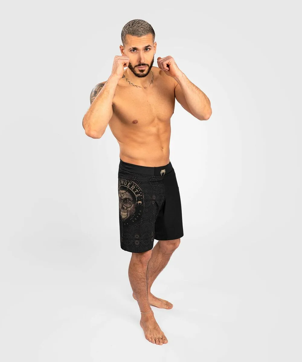 Venum Santa Muerte Dark Side Fightshorts (23) - Black/Brown 5 Venum Santa Muerte Dark Side Fightshorts (23) - Black/Brown - Image 3