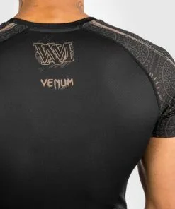 Venum Santa Muerte Dark Side Rashguard (23) - Shortsleeves Black/Brown -Training gear shop 92fd329d9b46883c8ddadb35f506561da0cdc94a RASH SS SANTAMUERTE BLACK BROWN 07