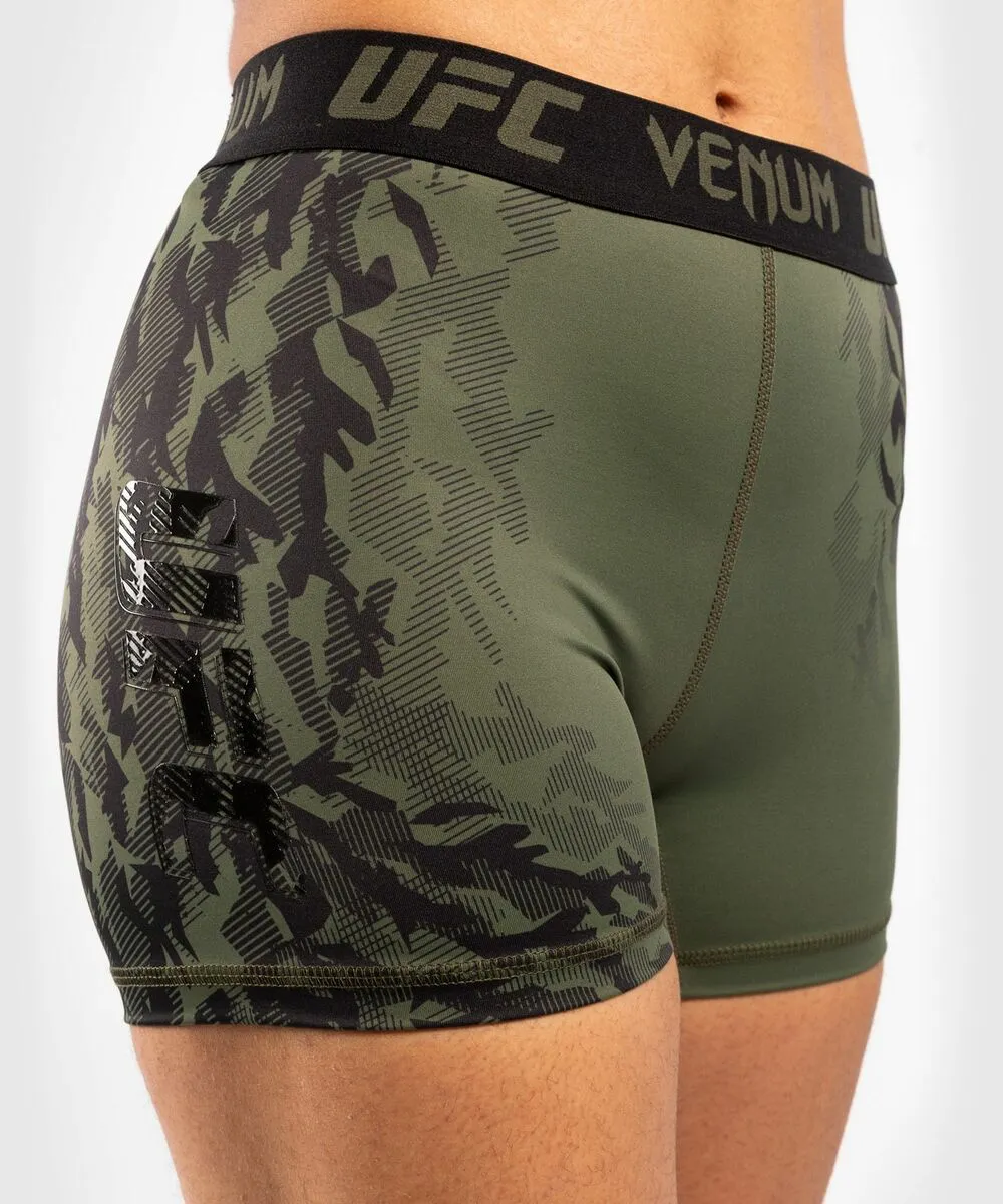 UFC Venum Authentic Fight Week Women's Performance Vale Tudo Shorts - Khaki 7 UFC Venum Authentic Fight Week Women's Performance Vale Tudo Shorts - Khaki - Image 5