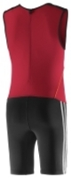 Adidas CL Wtlg Weightlifting Singlet Black Red