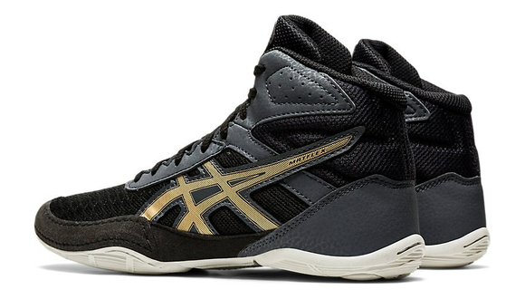 Asics Matflex 6 GS Classic Children Wrestling Shoes Black-Champagne 6 Asics Matflex 6 GS Classic Children Wrestling Shoes Black-Champagne - Image 4