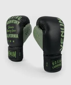 Venum Boxing Lab Boxing Gloves , Black/Green