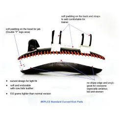 Fairtex Kicking Pad KPLC4 (2pcs) -Training gear shop Fairtex curved pads19