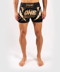 Venum X One FC Muay Thai Shorts Black/Gold