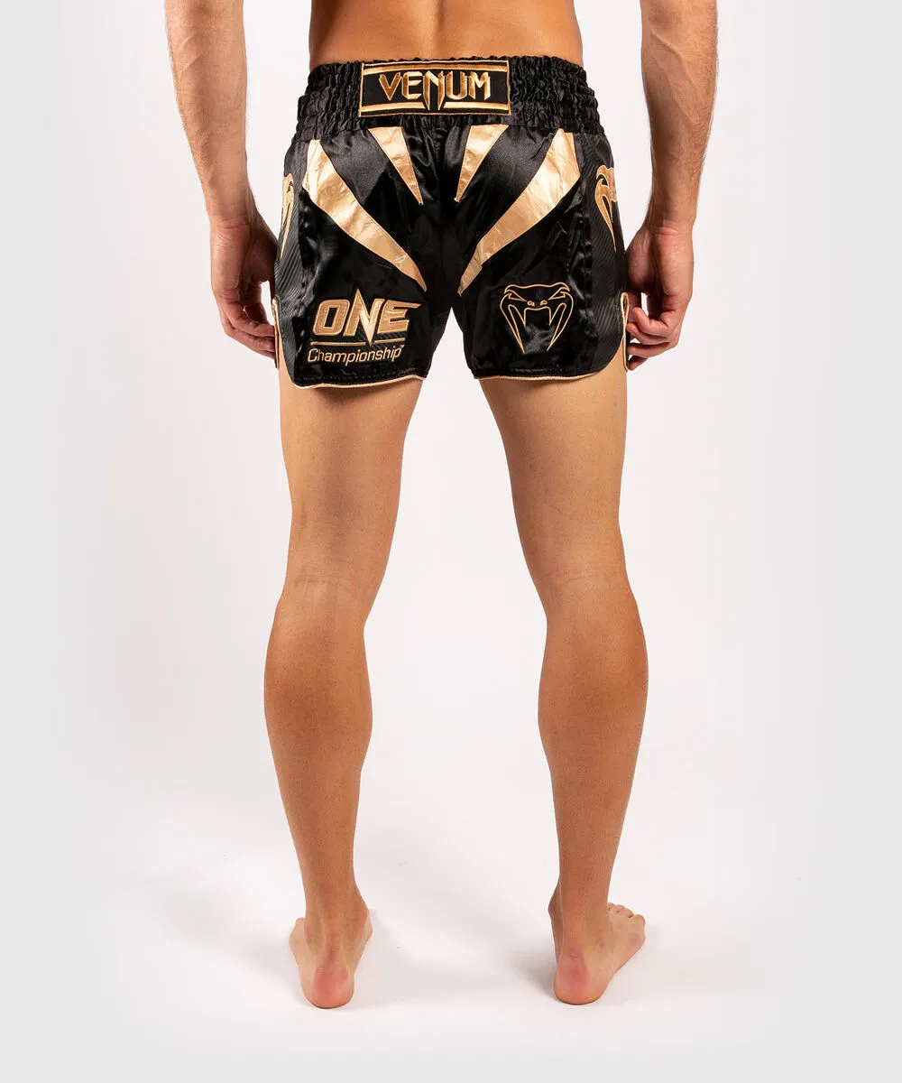 Venum X One FC Muay Thai Shorts Black/Gold 4 Venum X One FC Muay Thai Shorts Black/Gold - Image 2