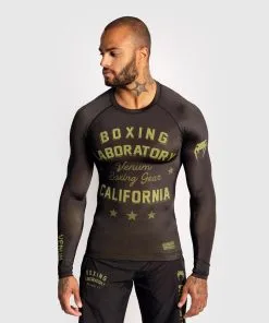 Venum Boxing Lab LS Rashguard, Black/Khaki