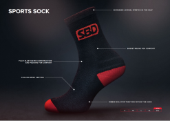 SBD Sport Socks Green-Black (20) Endure Edition -Training gear shop SBD20Sports20socks20nostosukat20musta punainen20black red2028202920Technlogies 1