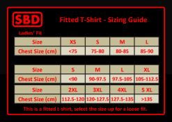 SBD T-shirt Defy Range (22) -Training gear shop TShirtSizing 2