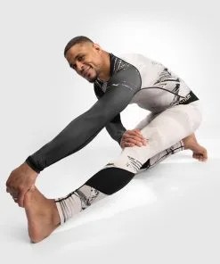 UFC Venum Authentic Fight Week 2.0 Men's Performance Tight - Sand-Black -Training gear shop VNMUFC 00106 040 04