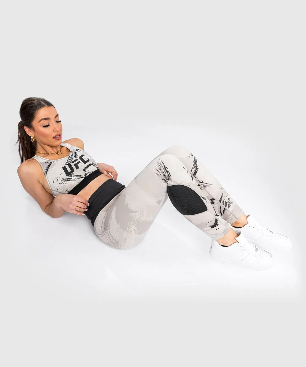 UFC Venum Authentic Fight Week 2.0 Women's Sport Bra - Sand-Black 10 UFC Venum Authentic Fight Week 2.0 Women's Sport Bra - Sand-Black - Image 8