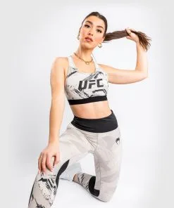 UFC Venum Authentic Fight Week 2.0 Women's Sport Bra - Sand-Black 17 UFC Venum Authentic Fight Week 2.0 Women's Sport Bra - Sand-Black -Training gear shop VNMUFC 00120 040 0292