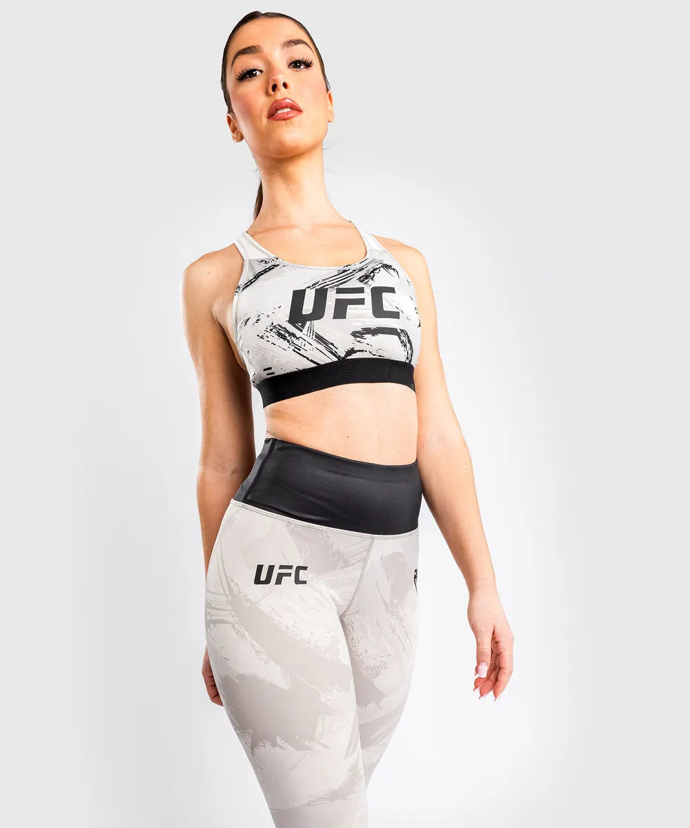 UFC Venum Authentic Fight Week 2.0 Women's Sport Bra - Sand-Black 8 UFC Venum Authentic Fight Week 2.0 Women's Sport Bra - Sand-Black - Image 6