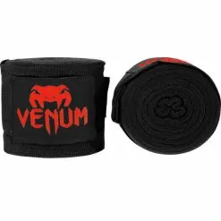 Venum Kontact Boxing Handwraps 2,5m -Training gear shop Venum20Kontact20boxing20hand20wraps20kC3A4sisiteet204m2022C5m20musta punainen20black red44