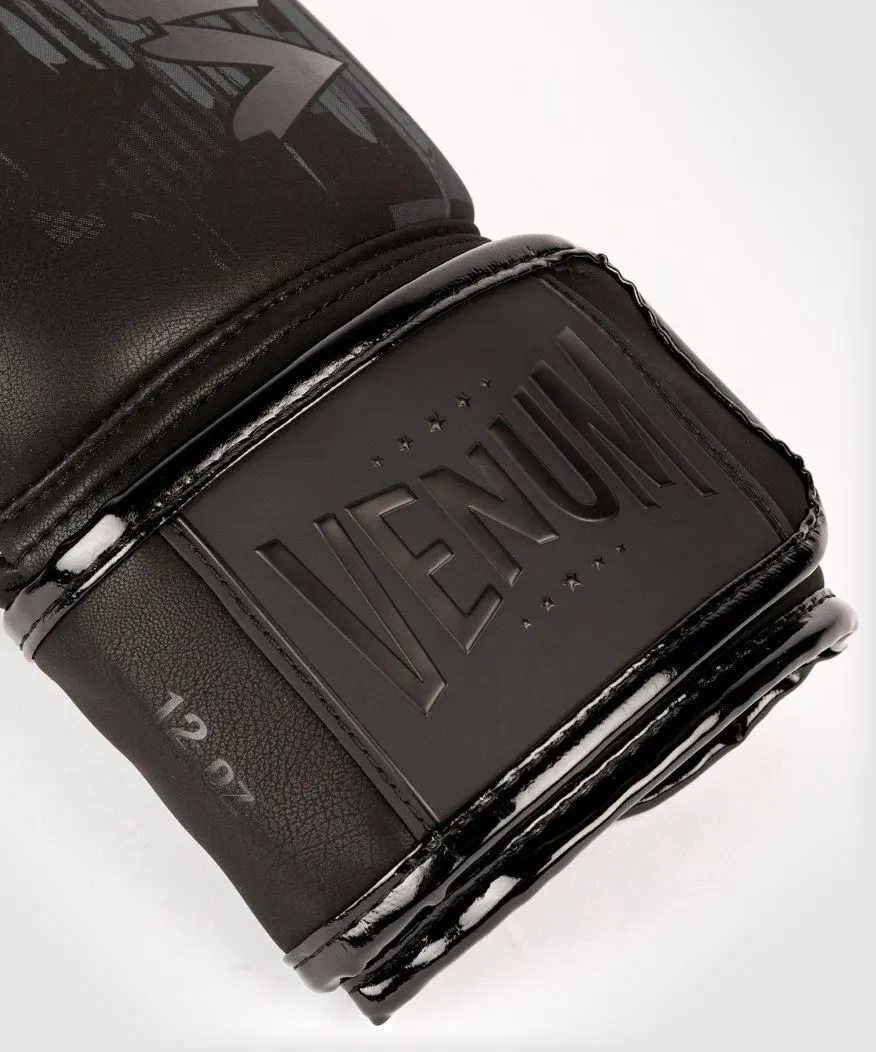 Venum Skull Boxing Gloves, Black-Black 5 Venum Skull Boxing Gloves, Black-Black - Image 3