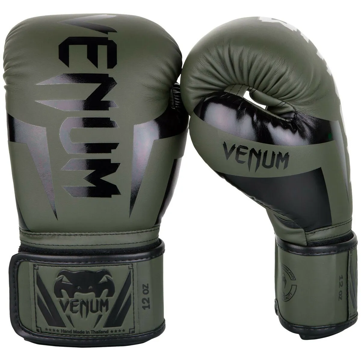 Venum Elite Boxing Gloves Khaki/Black 3 Venum Elite Boxing Gloves Khaki/Black