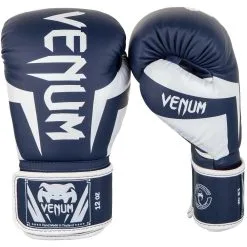 Venum Elite Boxing Gloves WhiteNavy