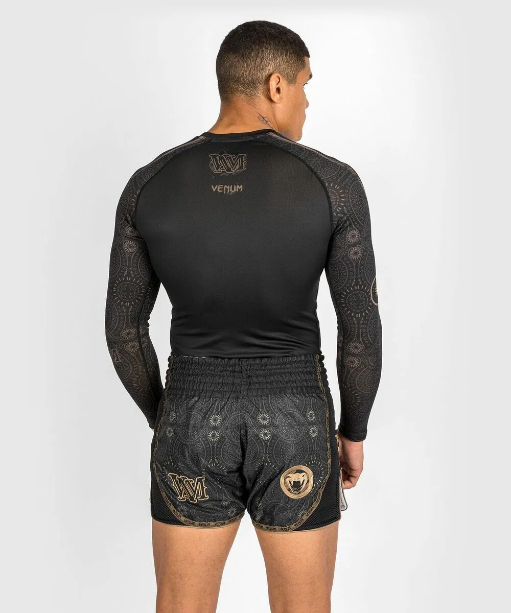 Venum Santa Muerte Dark Side Rashguard (23) - Longsleeves Black/Brown 7 Venum Santa Muerte Dark Side Rashguard (23) - Longsleeves Black/Brown - Image 5