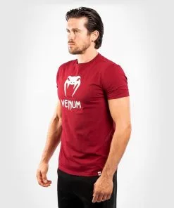 Venum Classic T-shirt - Burgundy -Training gear shop a7efefd6a4543472c6fafe8ebc342d013604fefb TS CLASSICS BURGUNDY 02 1