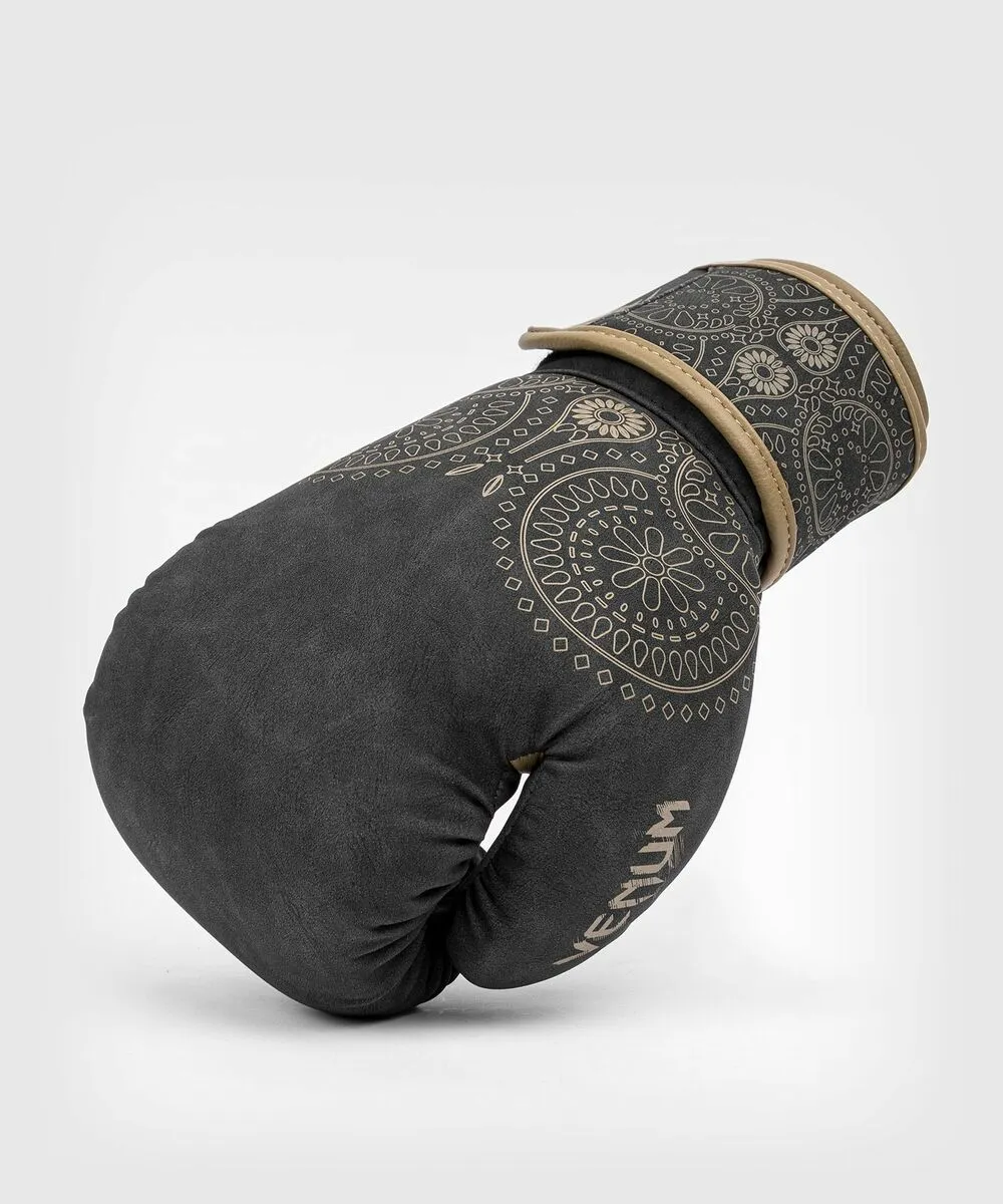 Venum Santa Muerte Dark Side Boxing Gloves (23) - Black/Brown 6 Venum Santa Muerte Dark Side Boxing Gloves (23) - Black/Brown - Image 4