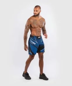 UFC Venum Authentic Fight Night Men's Shorts - Long Fit - Blue -Training gear shop bcd7271669eddef727de9057b78a630ea7a0bef3 VNMUFC 00002 004 11