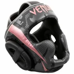 Venum Elite Headgear Black-Pink Gold