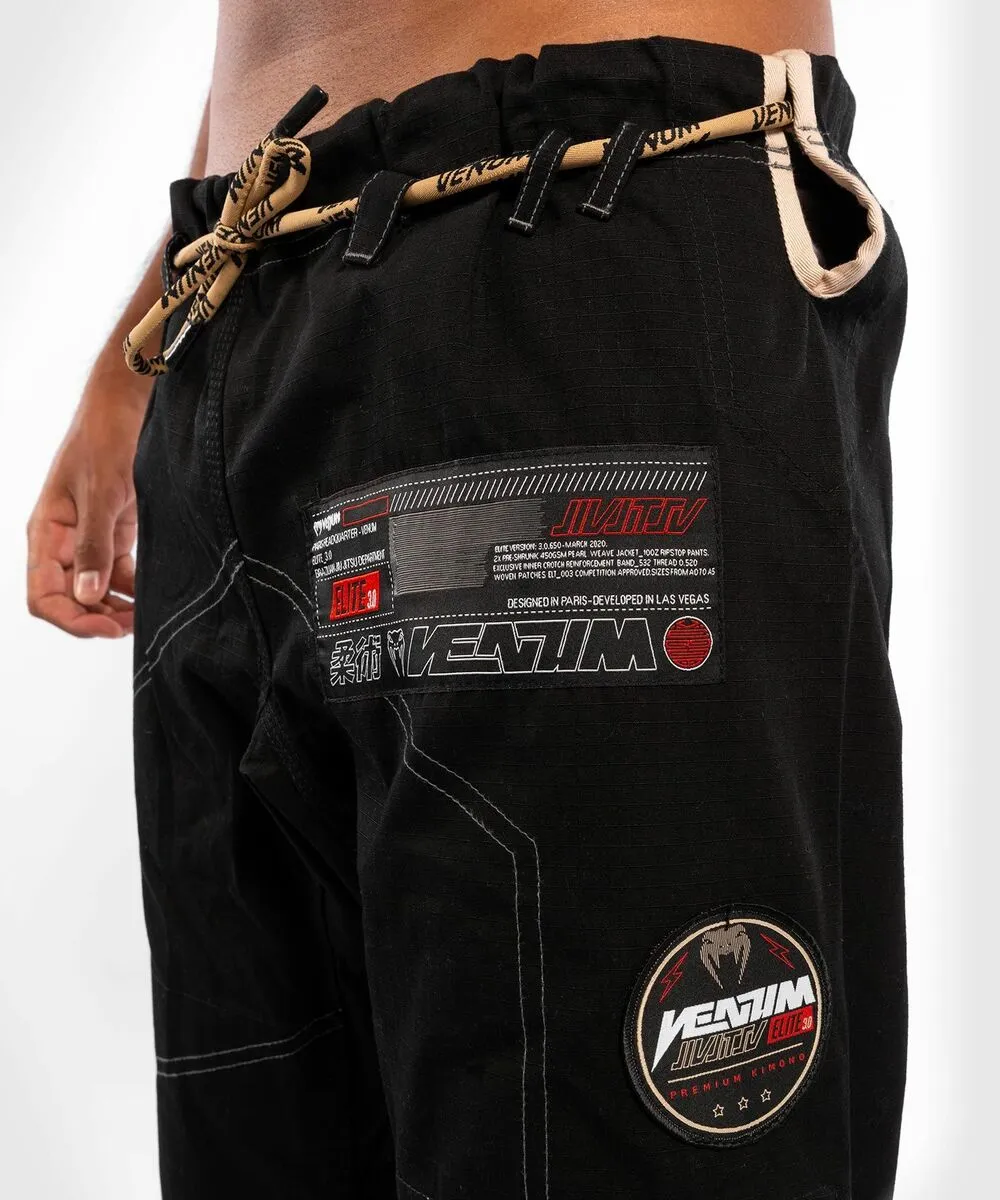 Venum Elite 3.0 BJJ Gi - Black 11 Venum Elite 3.0 BJJ Gi - Black - Image 9