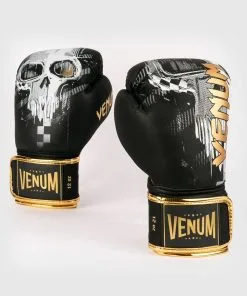 Venum Skull Boxing Gloves, Black