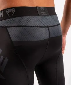 Venum One FC Impact Compression Tights - Black-Black -Training gear shop c5e554ff7882c011336fbc060e1958540ef22d69 SPATS ONEFC IMPACT BLACK BLACK 07
