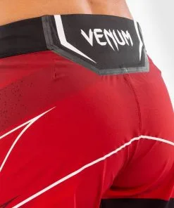 UFC Venum Authentic Fight Night Women's Shorts - Long Fit - Red -Training gear shop cd465c3842be78dbcfd0df4731023374f4eddca7 VNMUFC 00019 003 09