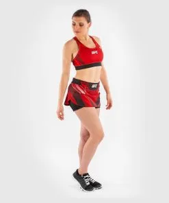 UFC Venum Authentic Fight Night Women's Skort - Red -Training gear shop ce12c8bbcb1b37e73f6288a18dce8b7b450181aa VNMUFC 00018 003 09