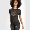 Venum Santa Muerte Dark Side Women´s Rashguard (23) - Shortsleeves Black/Brown -Training gear shop ce5b4cafac6e67ecb0f2399e284d17bbd1187d44 RASH SS SANTAMUERTE BLACK BROWN 03