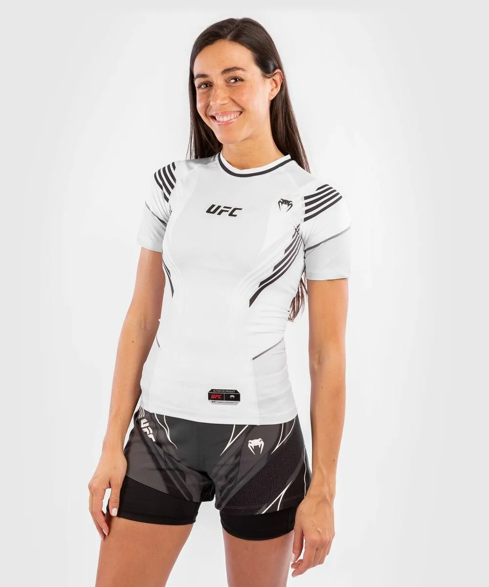 UFC Venum Authentic Fight Night Women's Rashguard - White 3 UFC Venum Authentic Fight Night Women's Rashguard - White