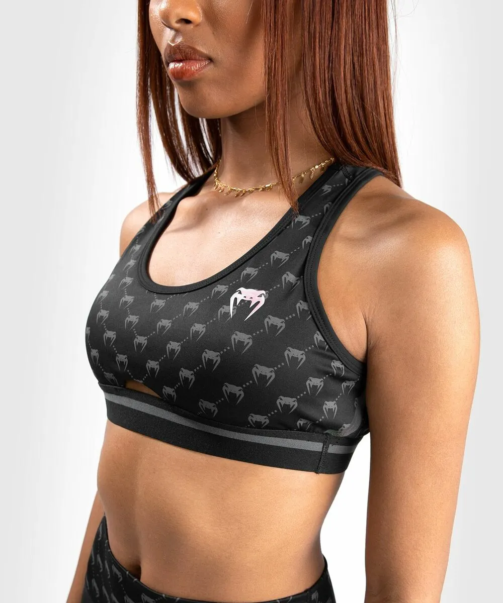 Venum Monogram 2.0 Sport Bra - Black/Pink Gold 7 Venum Monogram 2.0 Sport Bra - Black/Pink Gold - Image 5