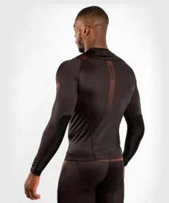Venum NoGi 3.0 Rashguard Long Sleeves - Black-Brown -Training gear shop d96184cddc77d50eab605d6af36565750b83bf01 RASH LS NOGI3.0 BROWN 04
