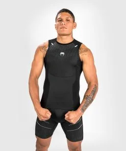 Venum Biomecha Rashguard (23) - Sleevless Black/Grey -Training gear shop db7a4f6146c3da3059df106c1deab1fc324fc1bc RASH SL BIOMECA 02