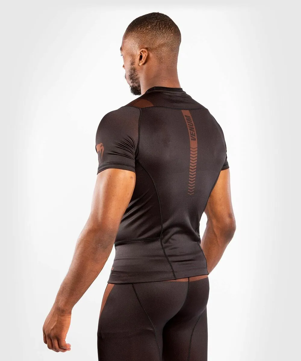 Venum NoGi 3.0 Rashguard Short Sleeves - Black-Brown 6 Venum NoGi 3.0 Rashguard Short Sleeves - Black-Brown - Image 4