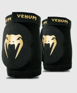 Venum Kontact Evo Elbow Pads -Training gear shop e1c6550ce40150d36d88aa7dc3aa7e28be772d68 ELBOW KONTACT BLACK GOLD SD 01 1 1