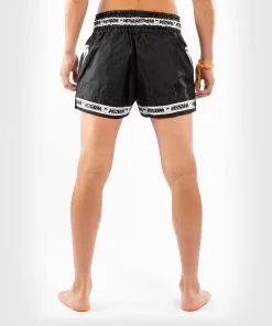 Venum Parachute Muay Thai Shorts - Black-White -Training gear shop e26e9687b347b202deddf74379a72a4692723fac SHORT MUAYTHAI PARACHUTE BLACK WHITE 04