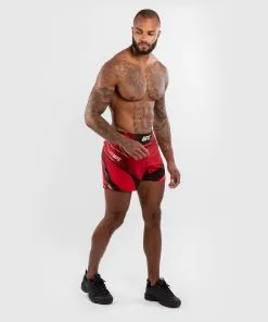 UFC Venum Authentic Fight Night Men's Shorts - Short Fit - Red -Training gear shop e282b783ad710b09769f8f75940c09740b5ff17f VNMUFC 00001 003 10
