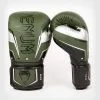 Venum Elite Evo Boxing Gloves - Khaki/Silver