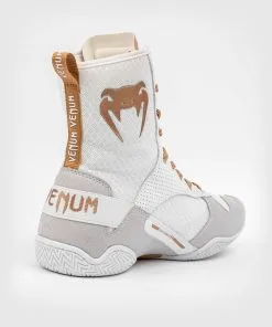 Venum Elite Boxing Shoes (23), White-Gold -Training gear shop e9d2d9a58edb59299c34791f1eba222500212afb BOXING SHOES ELITE WHITE GOLD 03