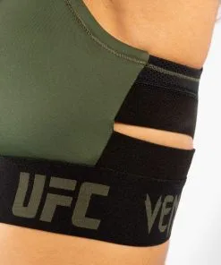 UFC Venum Authentic Fight Week Women's Weigh-in Bra - Khaki -Training gear shop ec5ae9b25d5e5992e882793a1e7119c9ad16c721 VNMUFC 00030 015 07