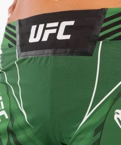 UFC Venum Authentic Fight Night Women's Shorts - Long Fit - Green -Training gear shop efbc03601efc8c4dc0903c94a4a32f9ec829a150 VNMUFC 00019 005 05